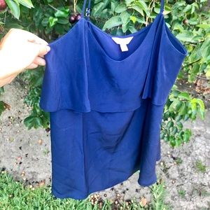 Lily Pulitzer navy flowy camisole